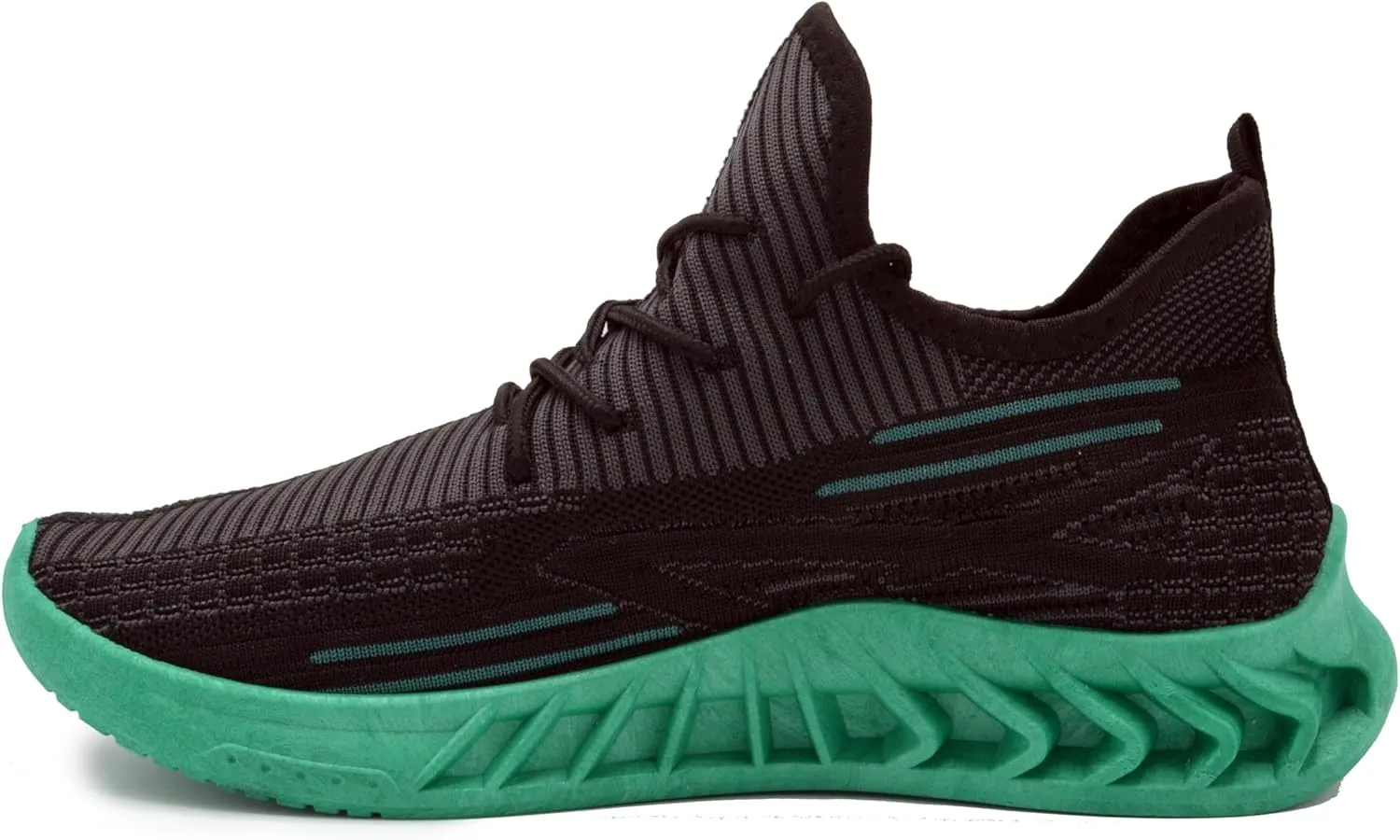 AKADEMIKS Men's Fit Knit Jogger Sneakers, Breathable Running Shoes for Athletic and Casual Wear