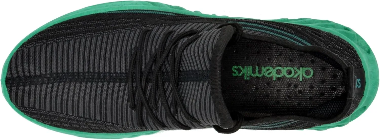 AKADEMIKS Men's Fit Knit Jogger Sneakers, Breathable Running Shoes for Athletic and Casual Wear