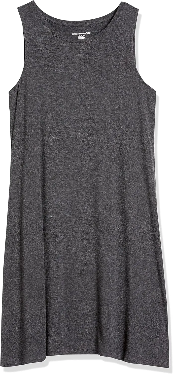 Amazon Essentials Women's Tank Swing Dress (Available in Plus Size)
