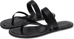 Bernardo Leia - Flats for Women - Leather Upper - Lightly Padded Insole - Open Toe - Man-Made Outsole