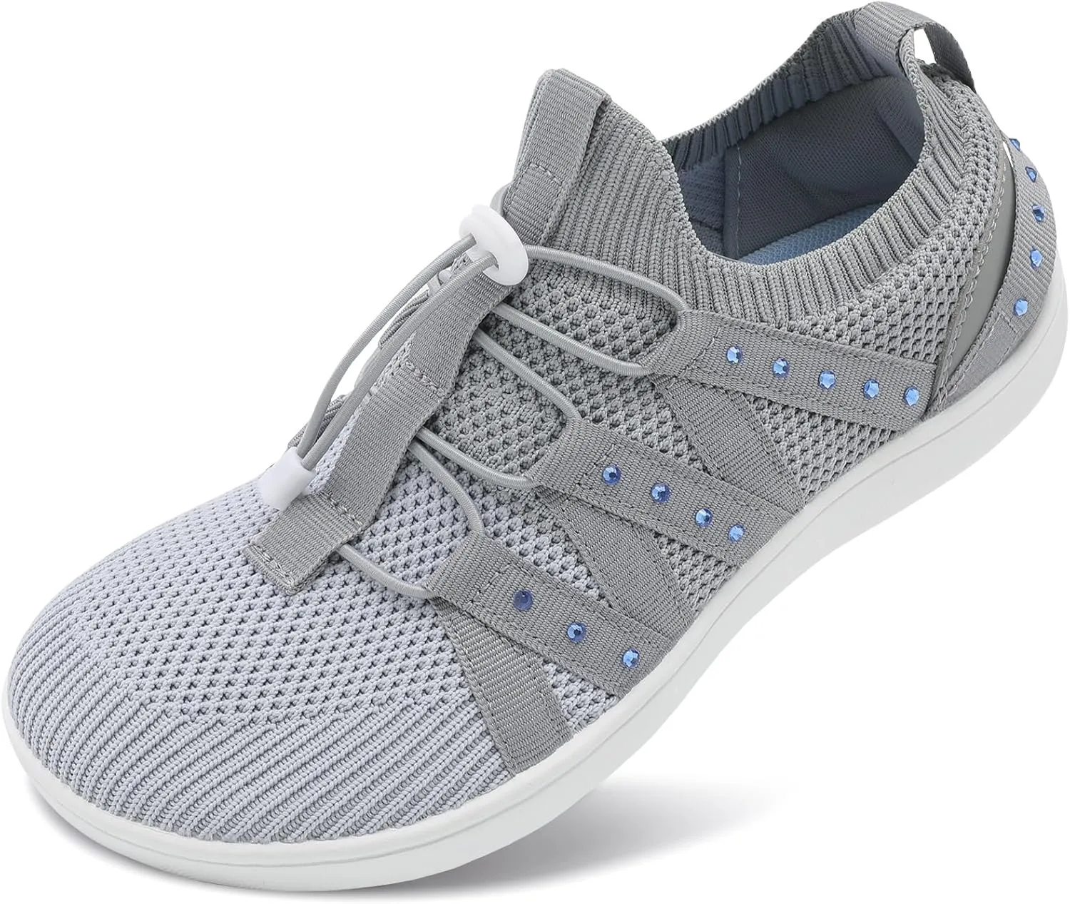 Besroad Womens Slip On Walking Shoes Wide Toe Barefoot Shoes Minimalist Zero Drop Shoes Breathable Tennis Shoes Fashion Casual Sneakers