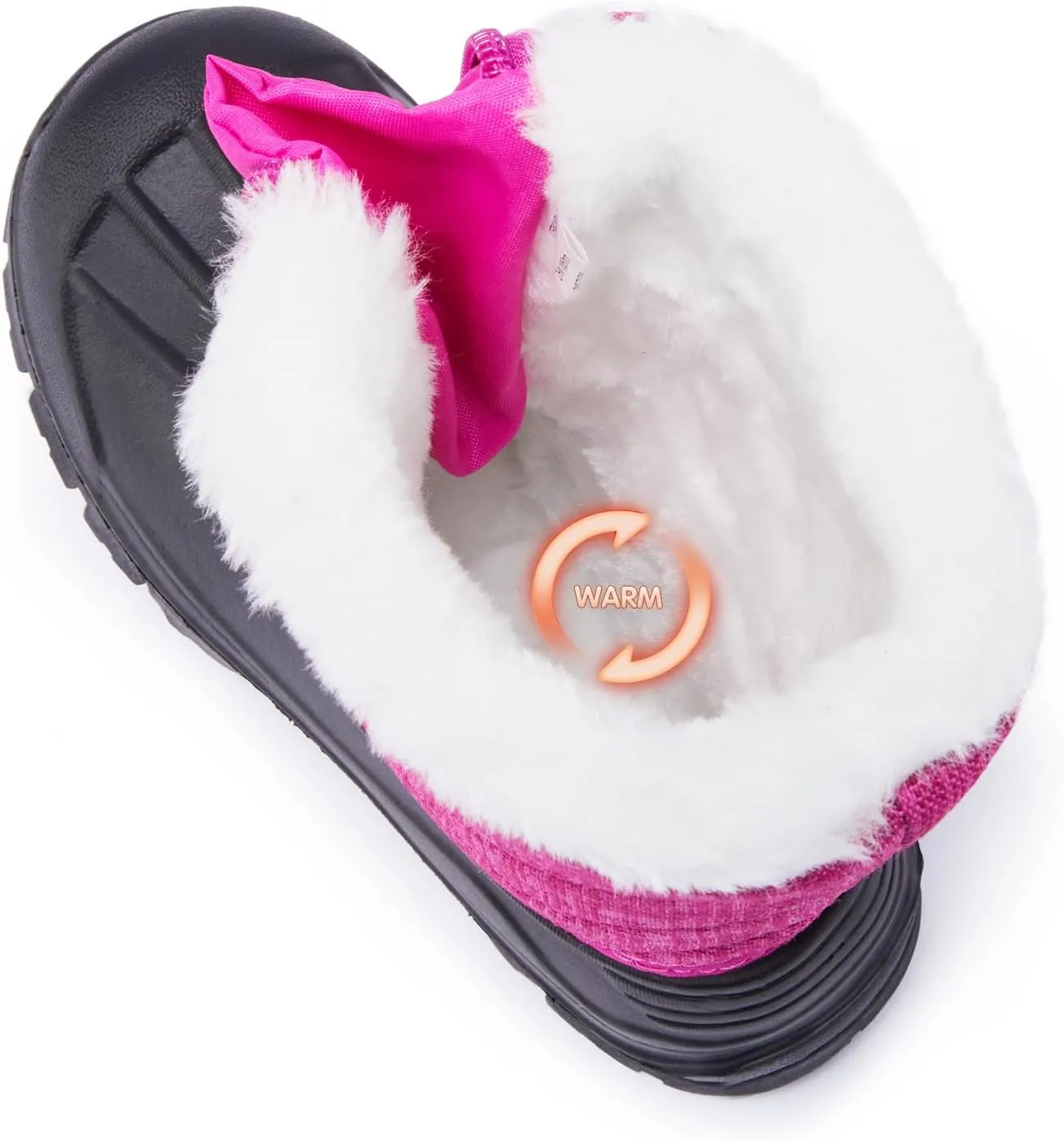 BMCiTYBM Toddler Snow Boots Boys Girls Winter Warm Shoes High Top Outdoor Sneakers for Cold Weather