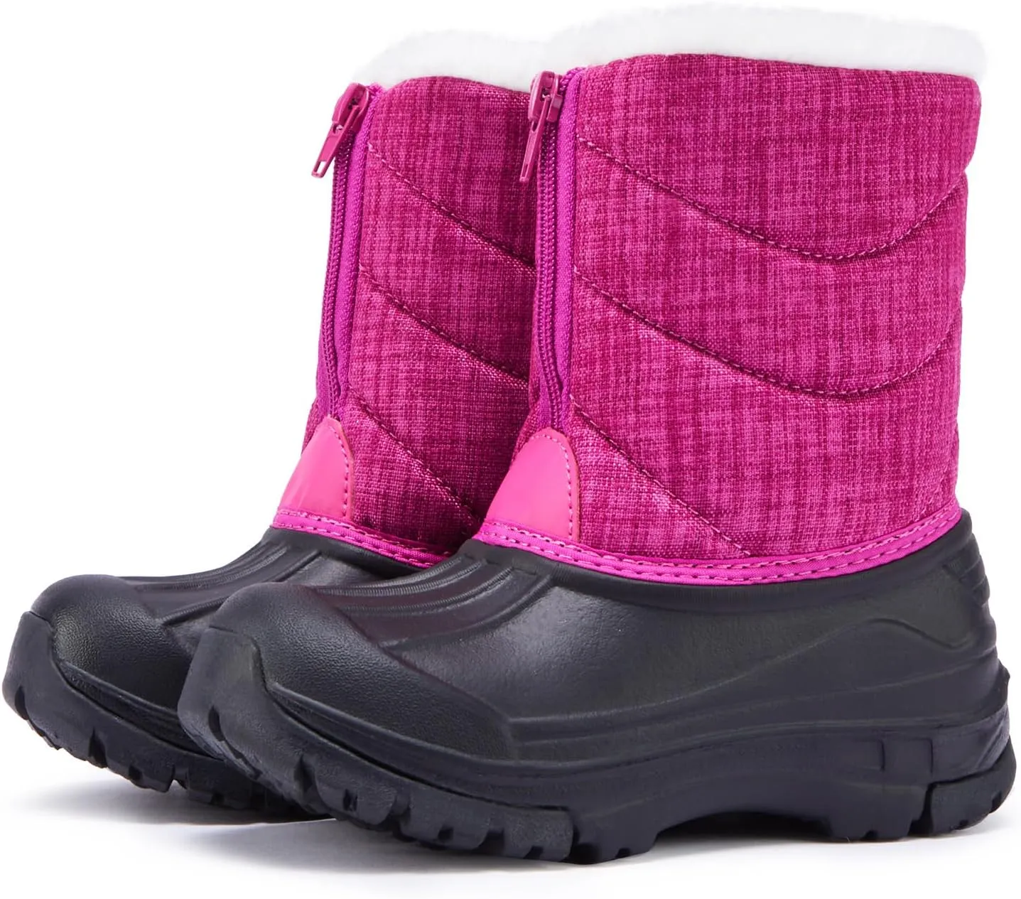 BMCiTYBM Toddler Snow Boots Boys Girls Winter Warm Shoes High Top Outdoor Sneakers for Cold Weather