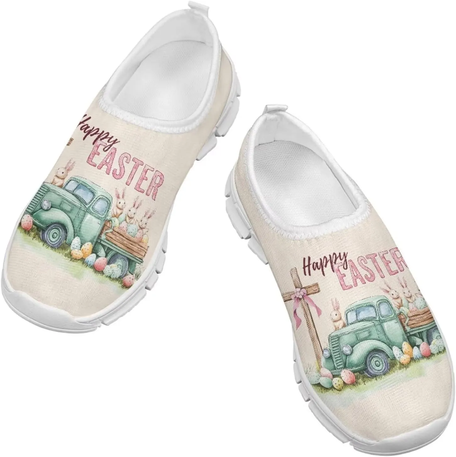 Boys Slip On Shoes Novelty Print Kids School Running Shoes for Holiday