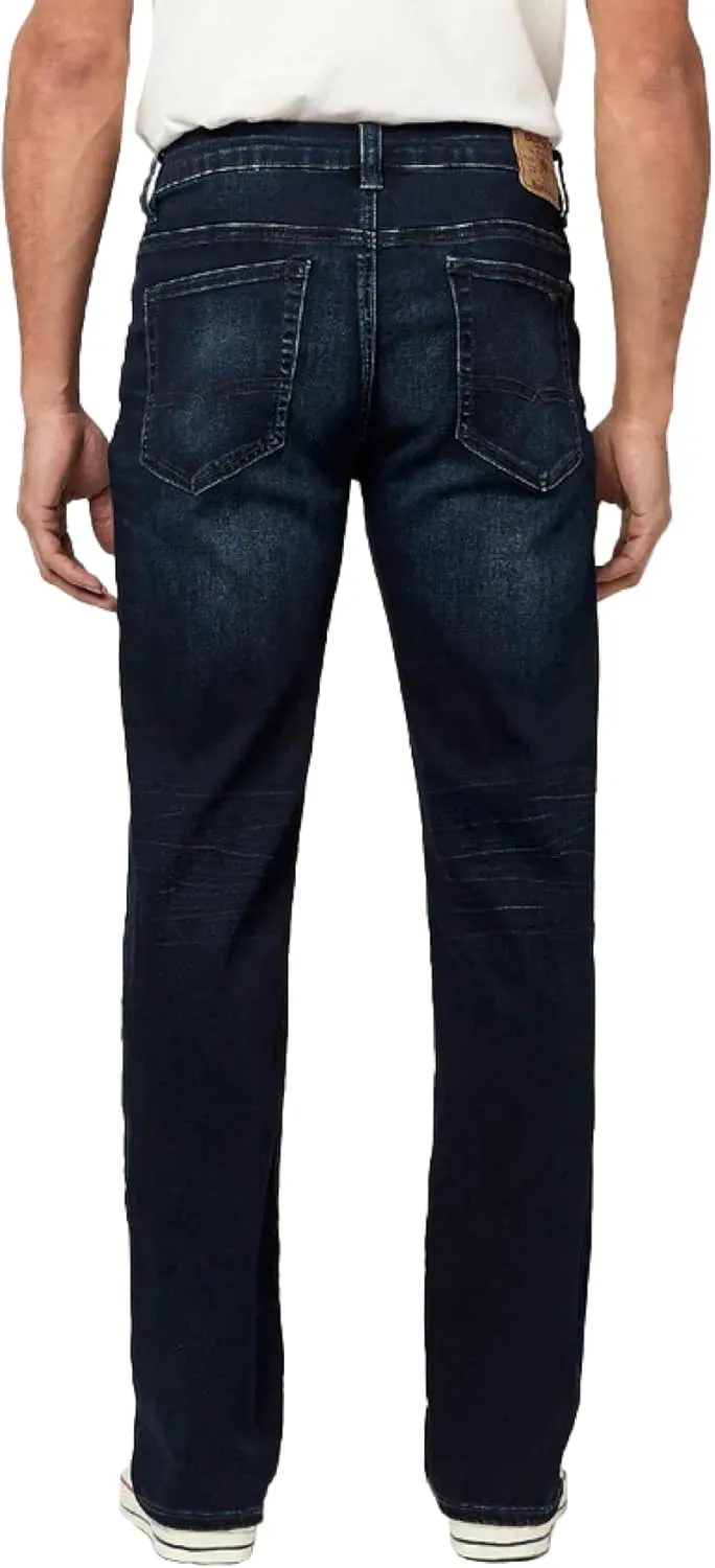 Buffalo David Bitton Men's Relaxed Straight Leg Driven Jean with Stretch Fabric