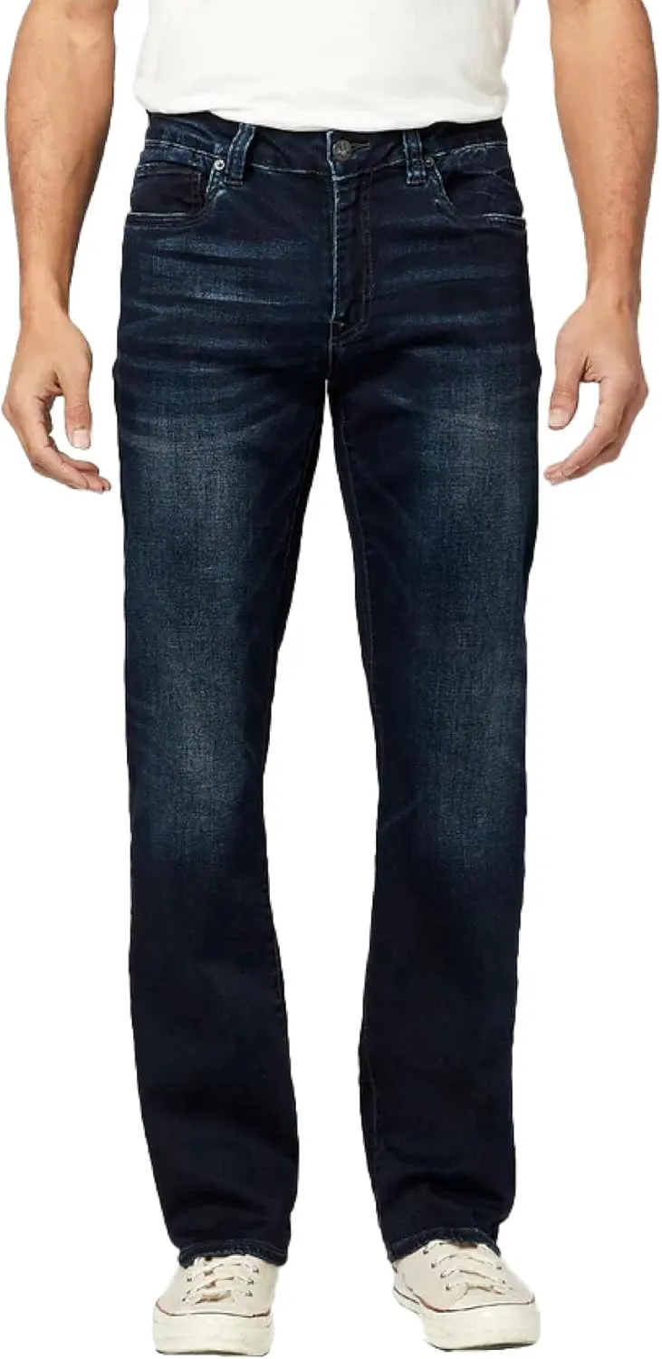 Buffalo David Bitton Men's Relaxed Straight Leg Driven Jean with Stretch Fabric