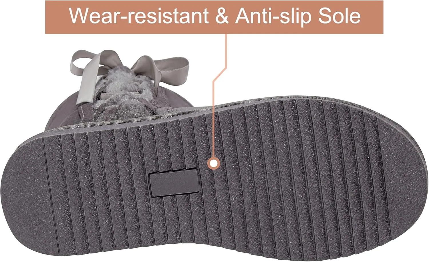 CAMEL CROWN Women's Foldable Snow Boots Warm Fur Winter Boots Mid-Calf Zipper House Slippers Boots Classic Mini Short Boots for Outdoor