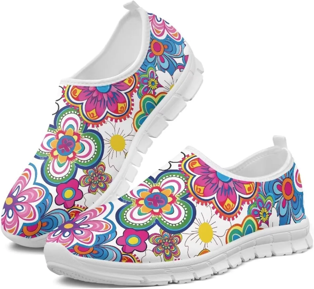 Canvas Sports Shoes for Women Low Top Casual Sneakers for Women Fashion Comfortable Walking Shoes（White Sole）