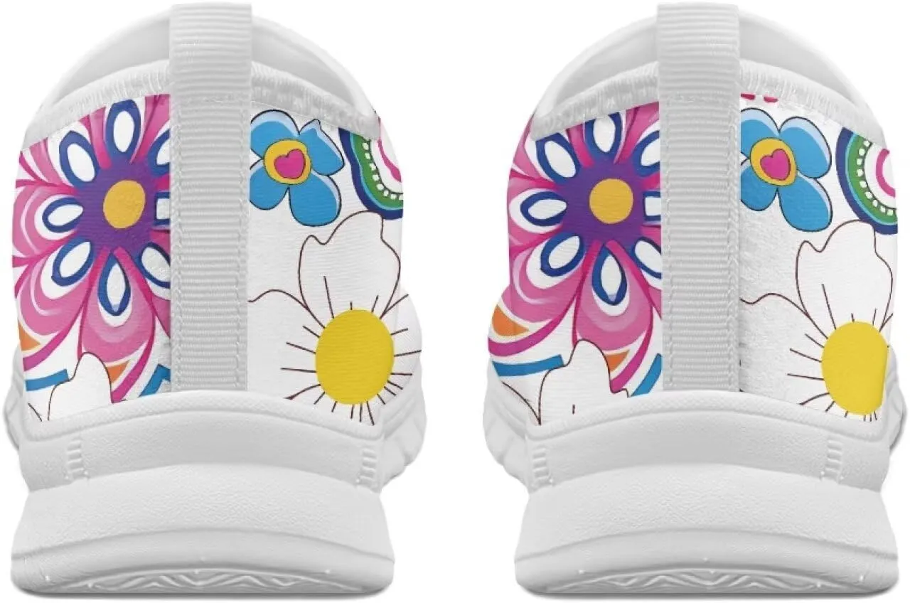 Canvas Sports Shoes for Women Low Top Casual Sneakers for Women Fashion Comfortable Walking Shoes（White Sole）