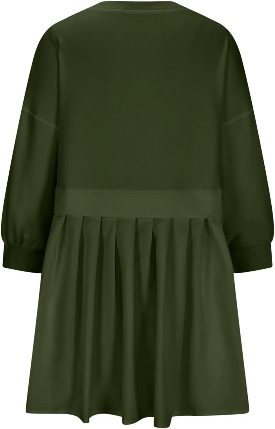 Casual Dresses for Women Plus Size Fall Fashion Long Sleeve Crewneck Patchwork Sweatshirt Dress Sweet Cute Pullover