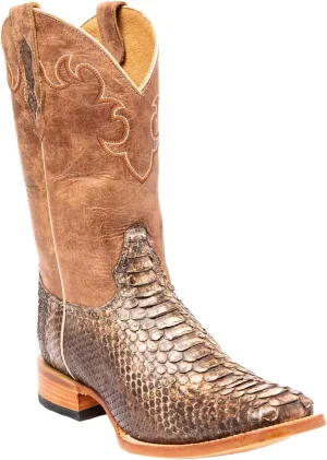 Cody James Men's Exotic Python Western Boot Broad Square Toe - Bb42