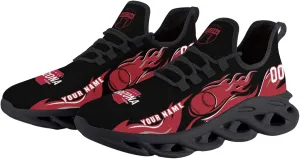 Custom Baseball Flex Control Sneakers Personalized Fan Men's Breathable Name Number Gift Workout Athletic Gym Slip-on Shoes