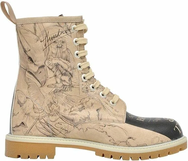 DDOGO Personalize Your Life - Warner BROS. Printed Long Boots - Chic, Elegant and Casual Style - Vegan, Environmentally Friendly and Handmade - Breathable Design