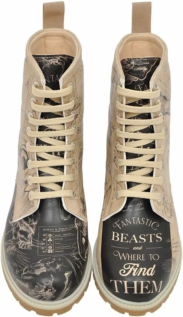 DDOGO Personalize Your Life - Warner BROS. Printed Long Boots - Chic, Elegant and Casual Style - Vegan, Environmentally Friendly and Handmade - Breathable Design