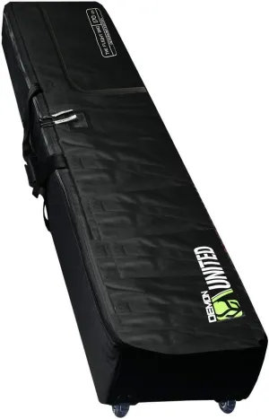 DEMON UNITED Snowboard Bag Padded with Wheels XXL Version- Perfect Snowboard Bag Wheeled for Air Travel- Extra Long, Extra Wide, Extra Deep Version - 2 Snowboard Bag with Full Padding Throughout Bag