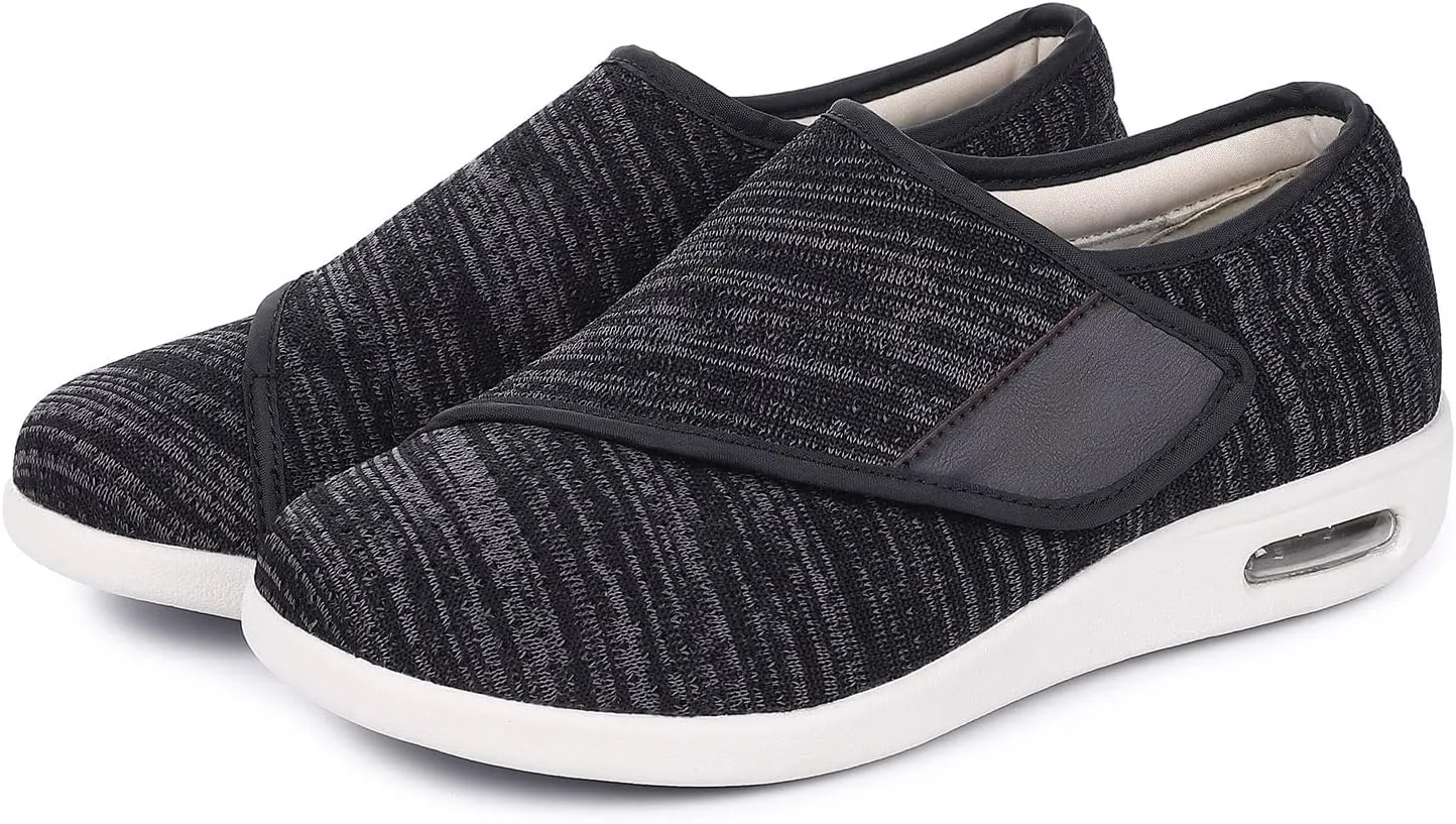 Diabetic Shoes for Women, Women's Wide Width Elderly Shoes, Adjustable Closure Lightweight Breathable, Swollen Feet Walking Edema Sneakers