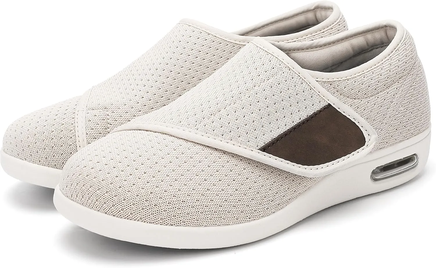 Diabetic Shoes for Women, Women's Wide Width Elderly Shoes, Adjustable Closure Lightweight Breathable, Swollen Feet Walking Edema Sneakers