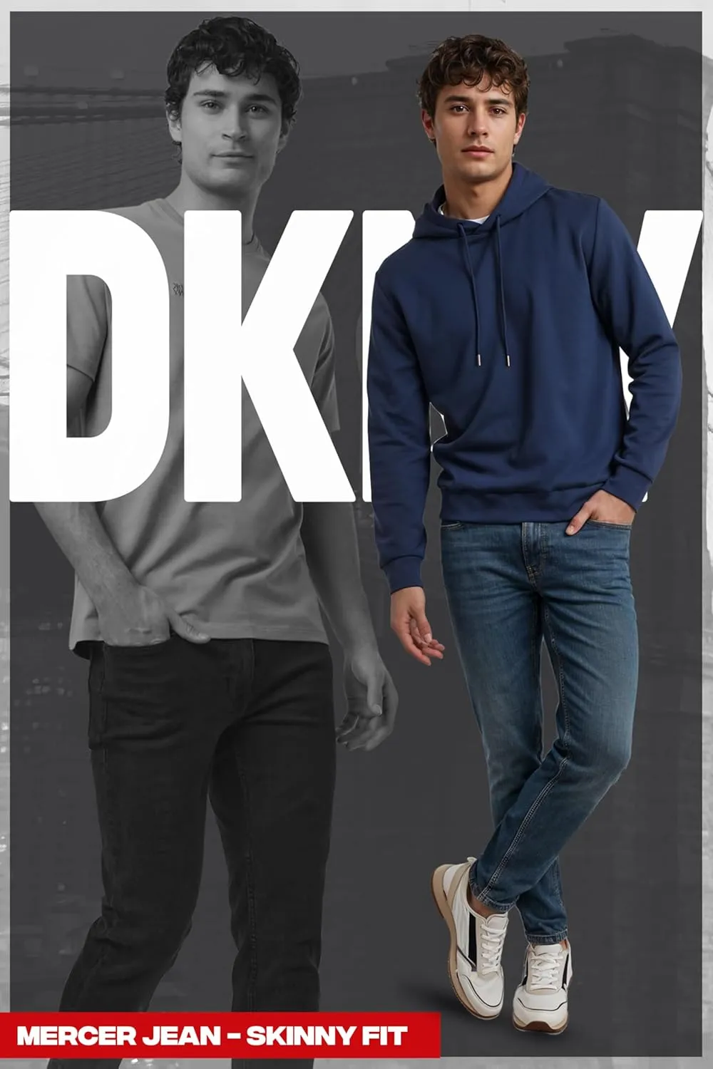DKNY Mens Skinny Jeans for Men - Stretch Denim Classic 5 Pocket Men's Skinny Jeans | Stretch Fit Denim for Men