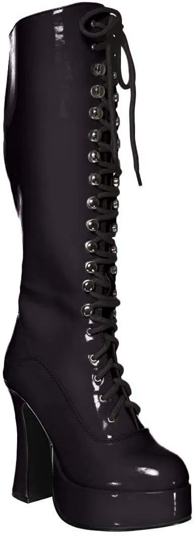 Ellie Shoes Women's Easy 5 Inch Flared Heel Knee High Boots Black 14