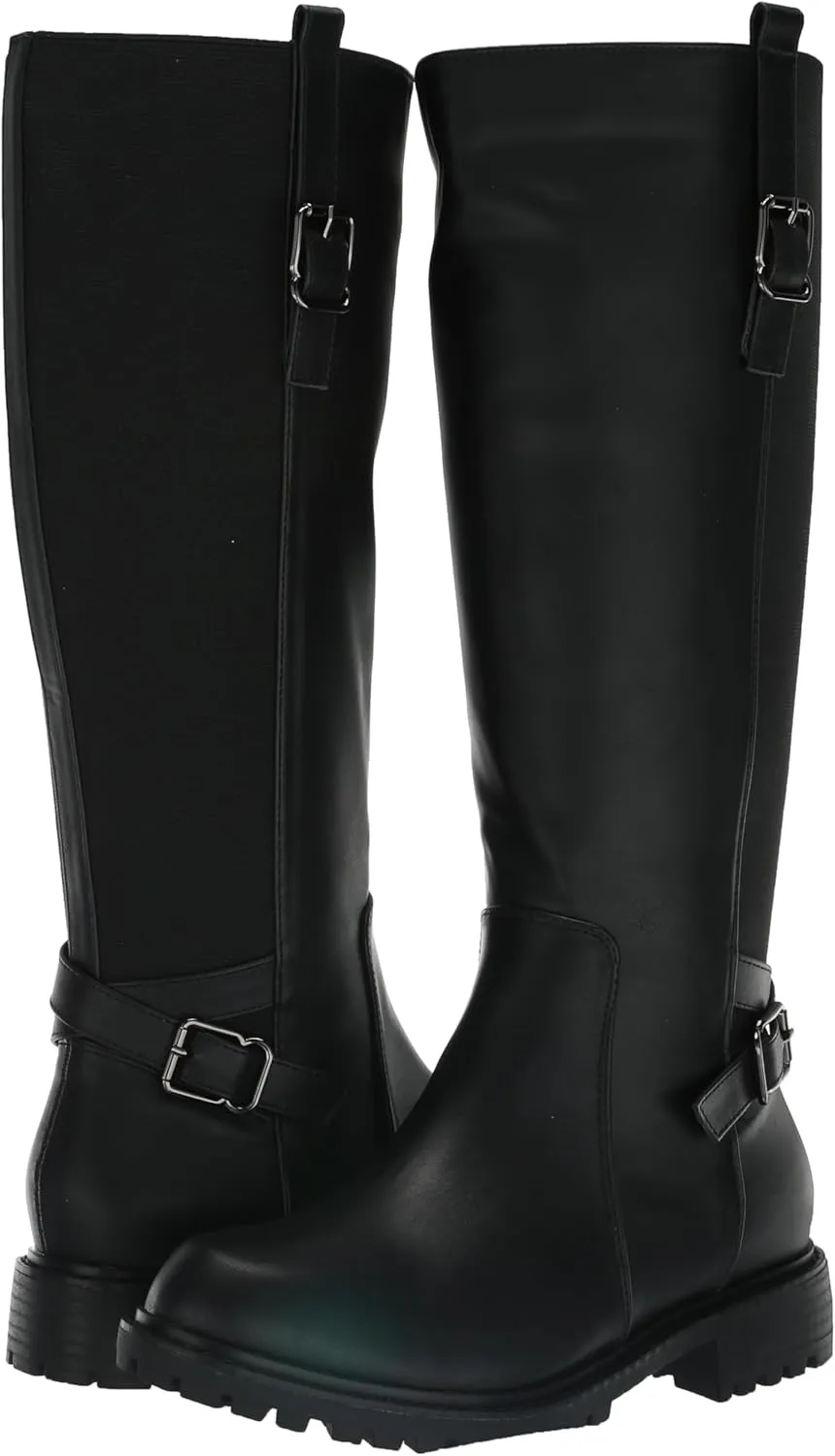 EVANS Women's Wide Fit Tall Boot Classic Fashion