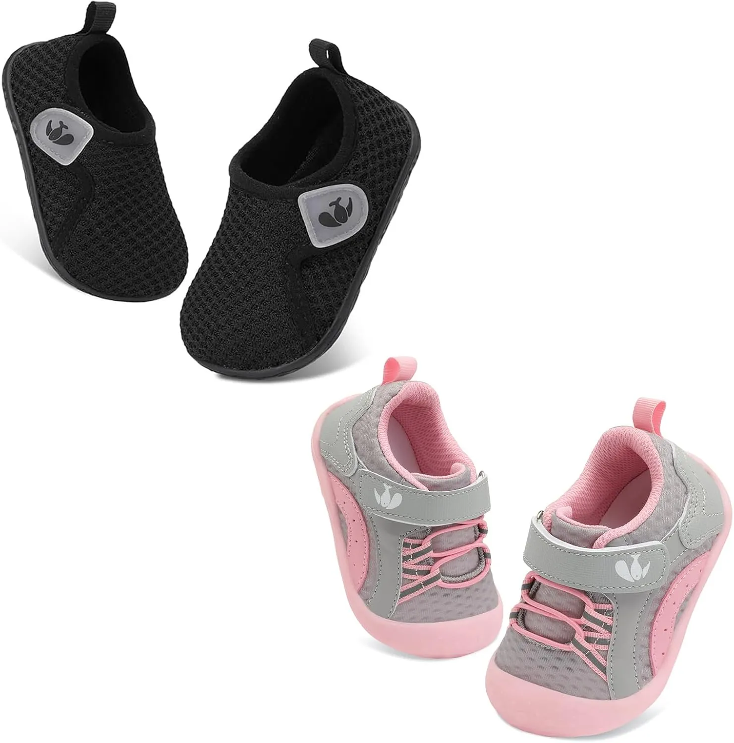FEETCITY Wide Baby Shoes Flexible Barefoot Baby Sneakers Breathable Infant Non-Slip Baby Sock Shoes Lightweight