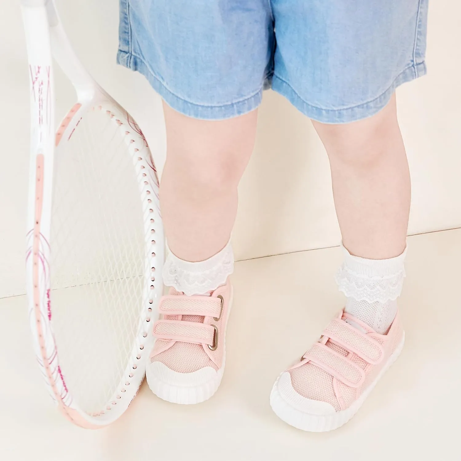 Felix & Flora Toddler/Little Kid Girls Running Shoes Sports Sneakers Princess Casual Glitter Shoes.