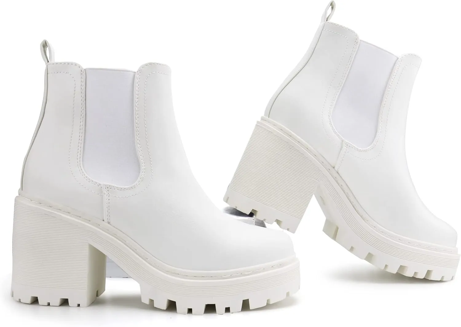 firelli Women Fashion Chelsea Boots Platform Boots Classic Ankle Booties