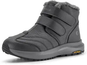 FitVille Mens Extra Wide Snow Boots Outdoor Mens Winter Wide Boots, Lightweight Wide Width Mens Winter Boots Waterproof Insulated V3