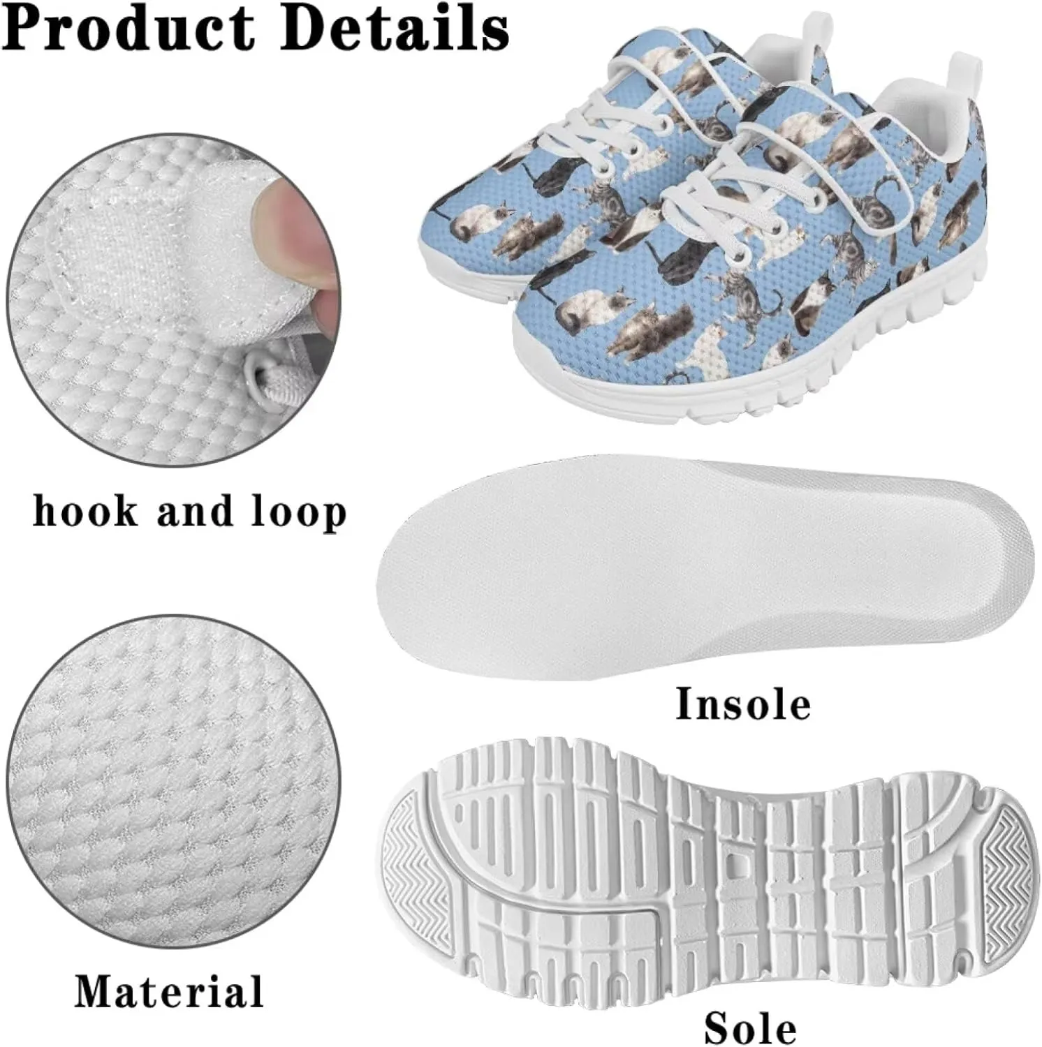 Forchrinse Capybara Print Kids Sneakers for Boys Girls Carton Running Tennis Shoes Sport Toddler Walking Sneakers Causal School Shoes Gift Birthday