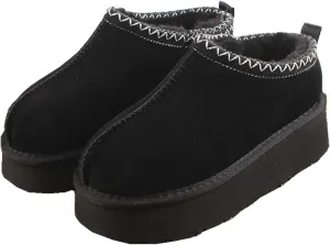 Gegefur Women's Snow Boots Platform Boot Fur Lined Slip On Short Boots