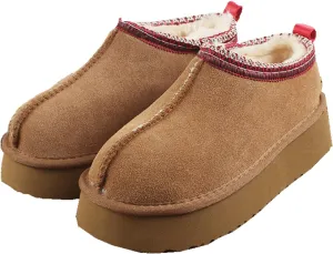 Gegefur Women's Snow Boots Platform Boot Fur Lined Slip On Short Boots