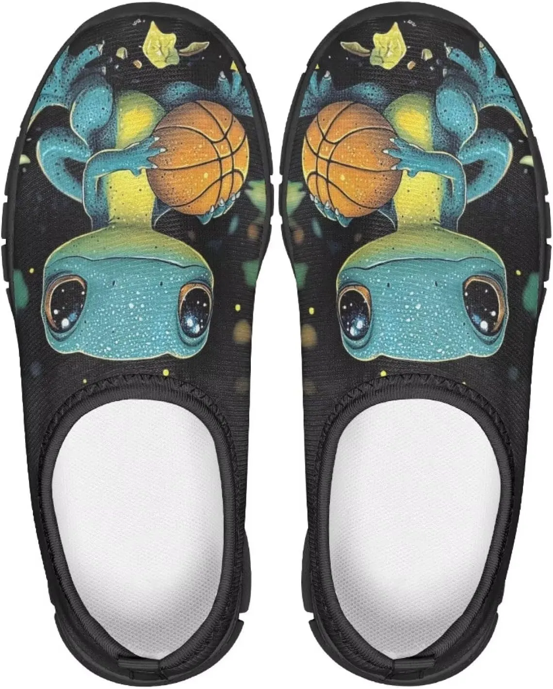 GOSTONG Boys Girls Slip On Sneakers Little Big Kids Casual Gym Tennis Shoes Lightweight Non Slip Walking Shoes Black Sole Size 11-15