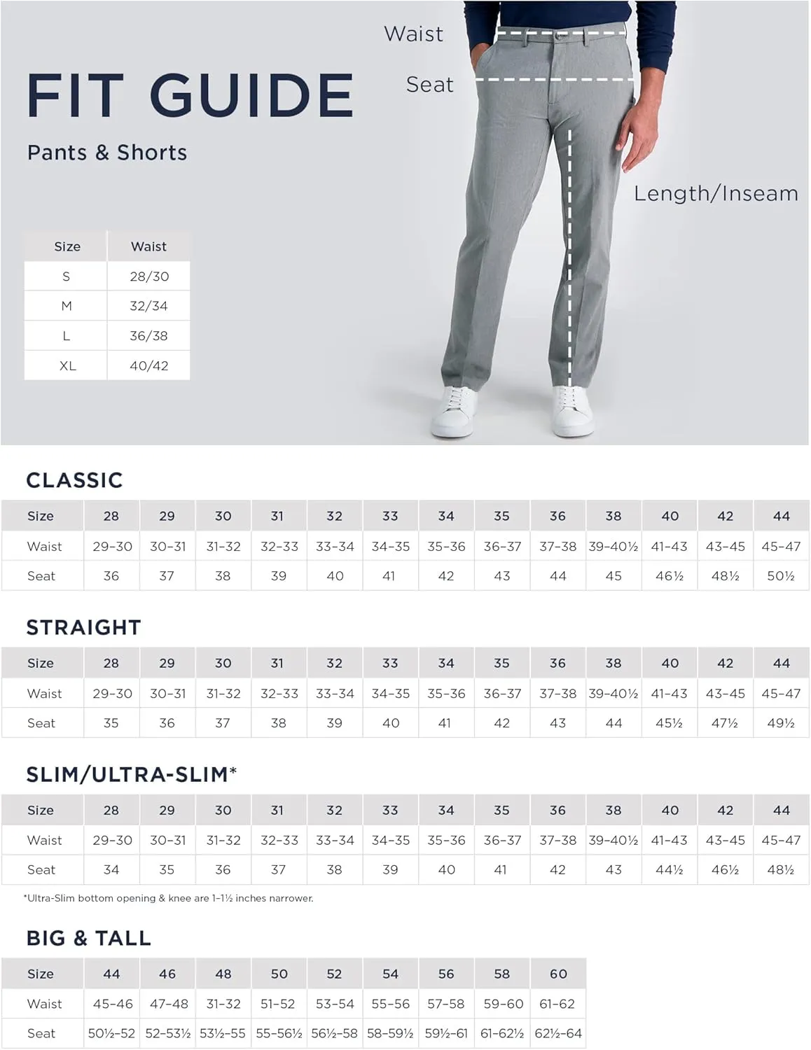Haggar Men's The Active Series Stretch Classic Fit Suit Separate Pant Regular and Big & Tall Sizes