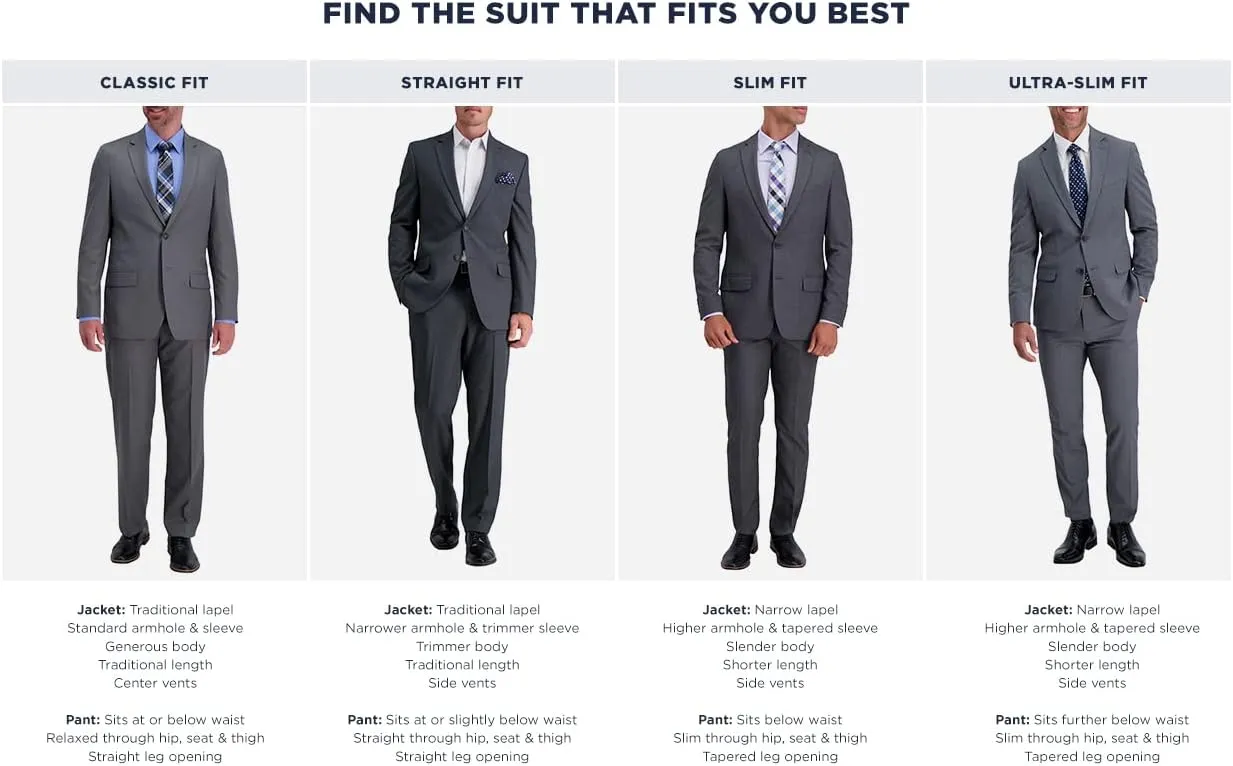 Haggar Men's The Active Series Stretch Classic Fit Suit Separate Pant Regular and Big & Tall Sizes