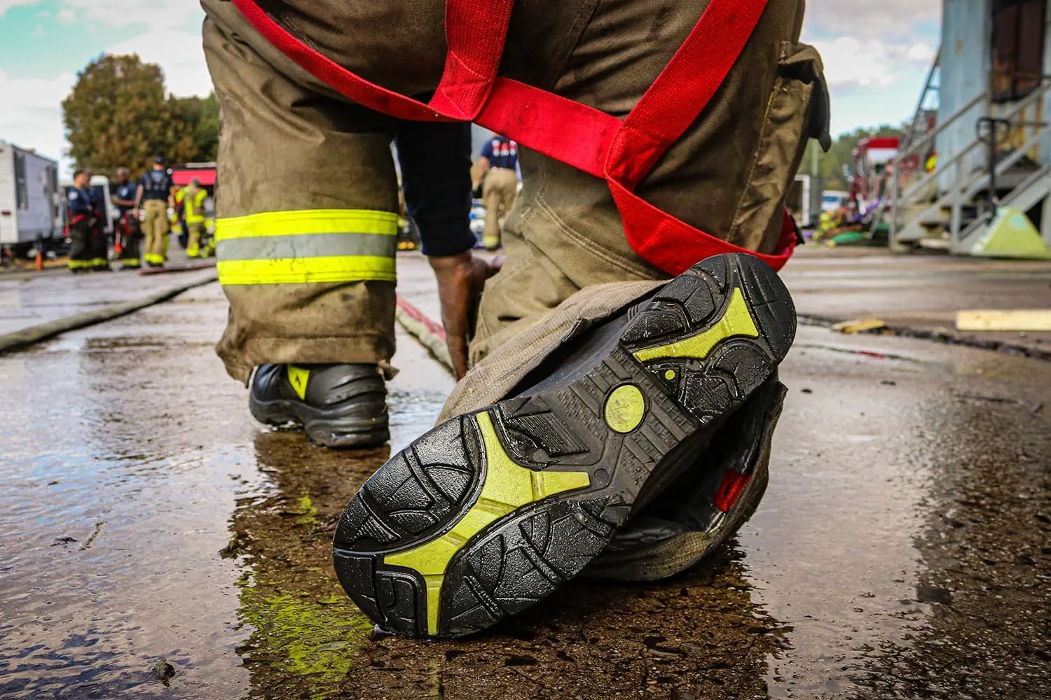 HAIX Fire Eagle Air Women's Composite-Toed Waterproof Firefighting Boots with European Bullhide Leather