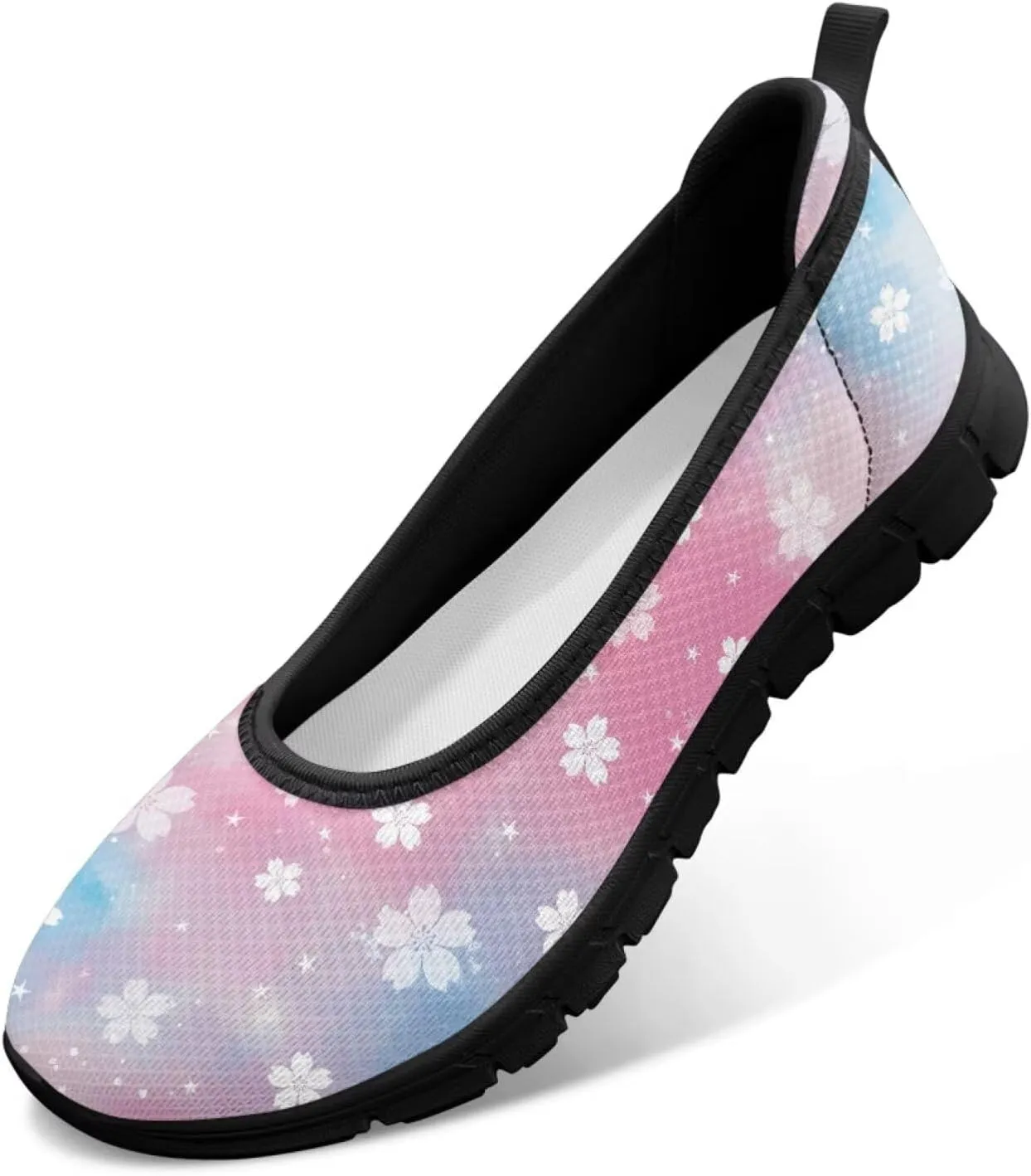 Howilath Slip on Shoes for Women Mesh Flats Shoes Walking Sneakers Fashion Loafers Shoes with EVA Sole