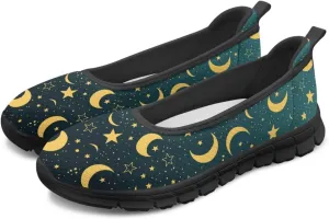 Howilath Slip on Shoes for Women Mesh Flats Shoes Walking Sneakers Fashion Loafers Shoes with EVA Sole