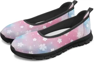 Howilath Slip on Shoes for Women Mesh Flats Shoes Walking Sneakers Fashion Loafers Shoes with EVA Sole