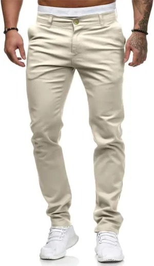 HUNGSON Men Skinny Slim Fit Casual Jeans Dyeing Stretch Straight Fashion Denim Pants
