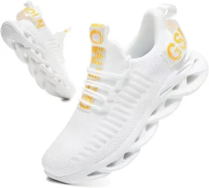 Jakcuz Women's Lace Up Walking Shoes Breathable Ultra Lightweight Sport Casual Ladies Girls Fashion Platform Sneakers