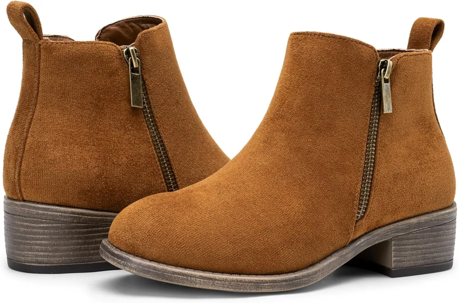 Jeossy Women's Ankle Boots, Classic Low Heeled Short Booties, Casual Comfortable Boots