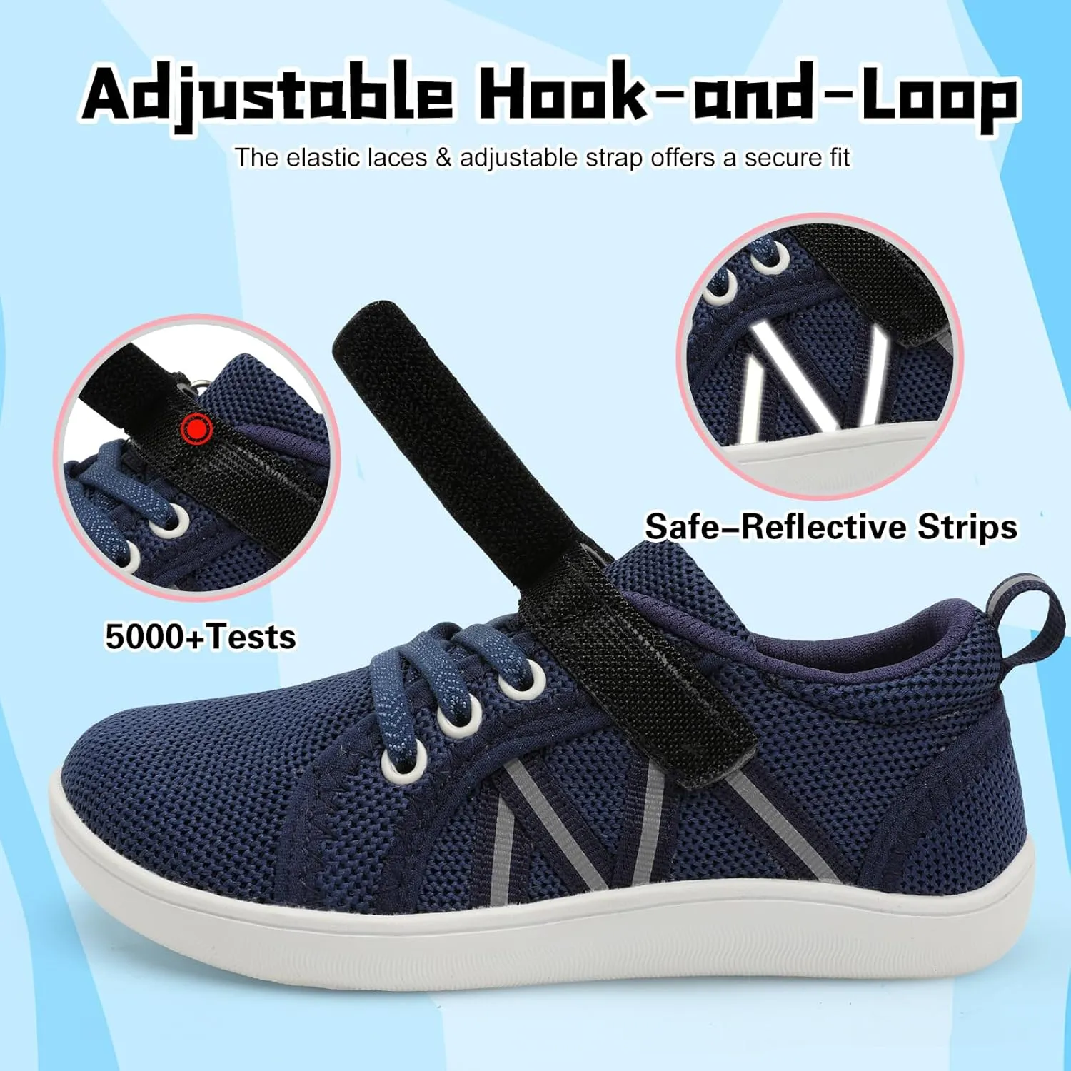 JOINFREE Toddler Shoes Boys Girls Wide Barefoot Shoes Little Kids Minimalist Sneakers Zero Drop Casual Walking Shoes Breathable Tennis Shoes Indoor Outdoor