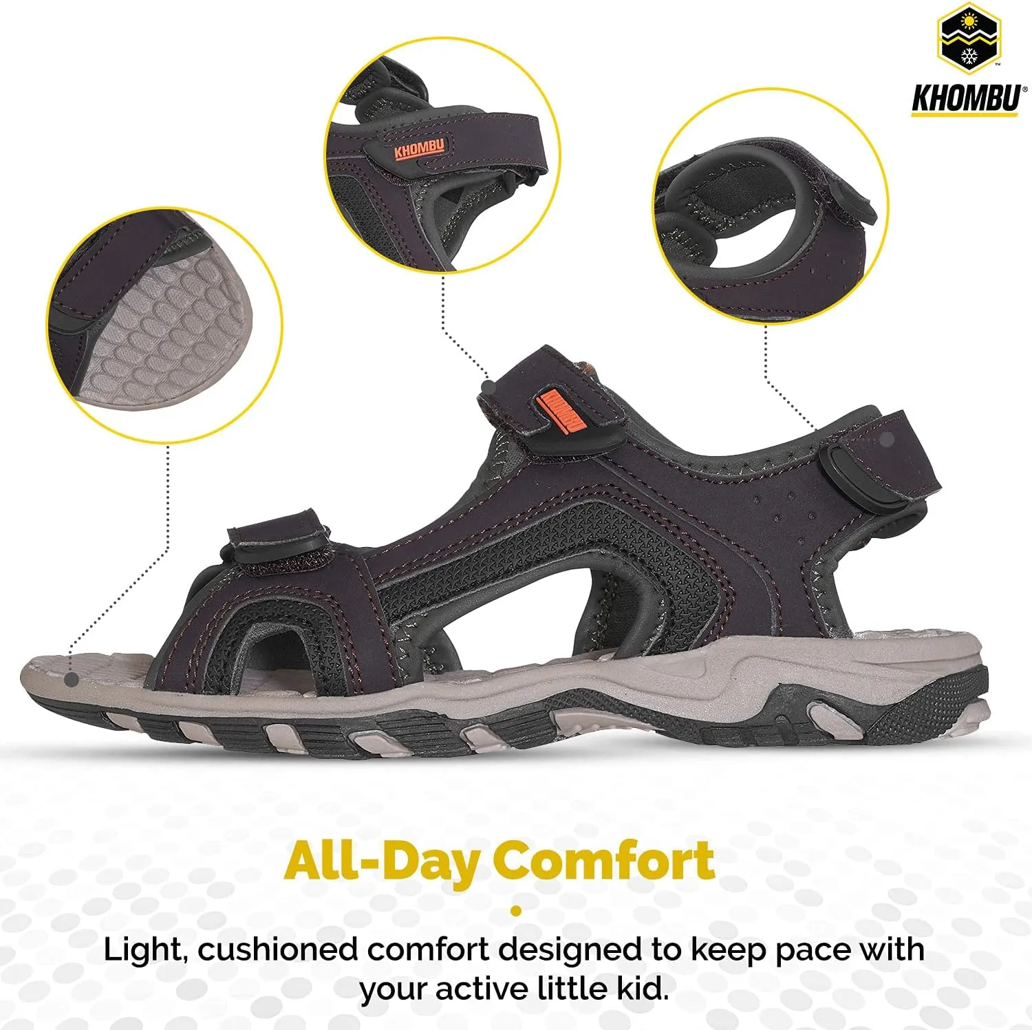 Khombu Boy's Open Toe Sandal