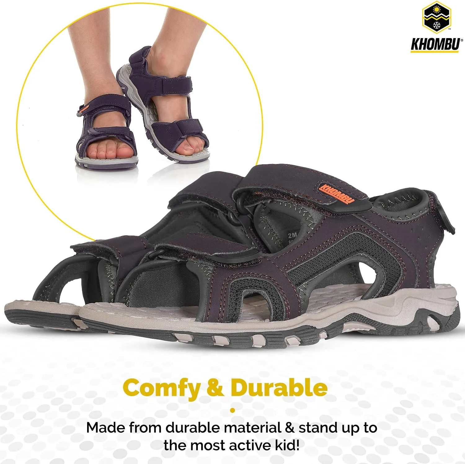 Khombu Boy's Open Toe Sandal