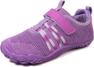 Kids Barefoot Shoes Boys Girls Footwear Toddler Shoes Wide Toe Box Hiking Flexible Zero Drop Sole Minimalist Sneakers Lightweight Breathable Slip On Running Tennis for Indoor Outdoor Little Big Kid