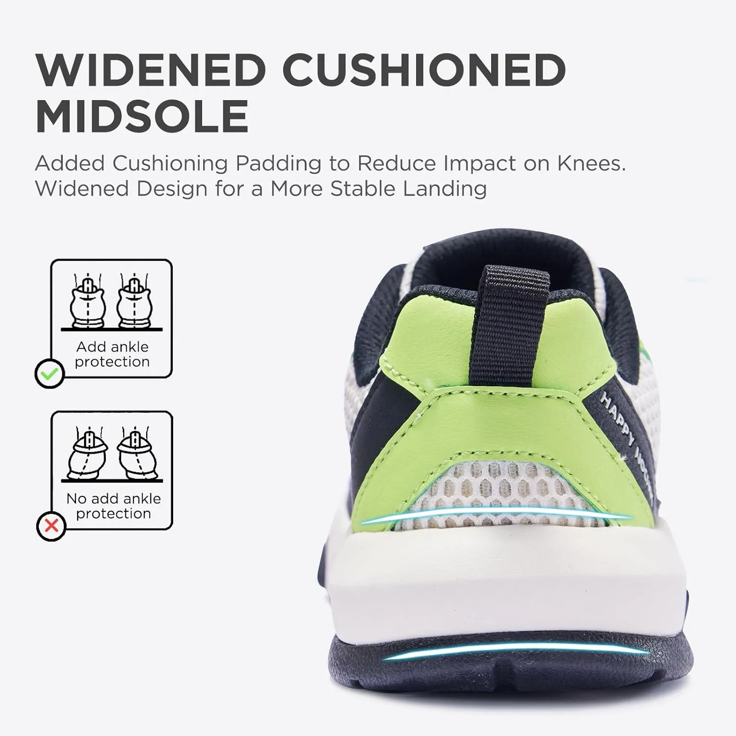 Kids Sneakers for Boys and Girls, No Tie Shoelaces Lightweight Kids Shoes, Breathable Running Tennis Sport Athletic Shoes for Toddler