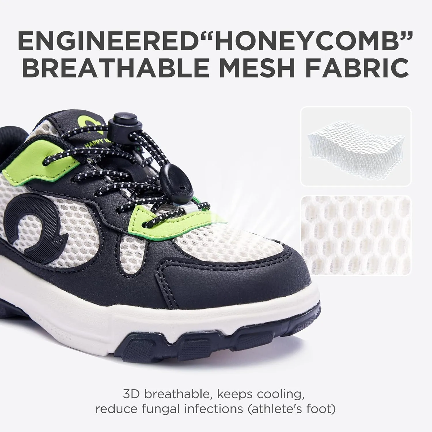 Kids Sneakers for Boys and Girls, No Tie Shoelaces Lightweight Kids Shoes, Breathable Running Tennis Sport Athletic Shoes for Toddler