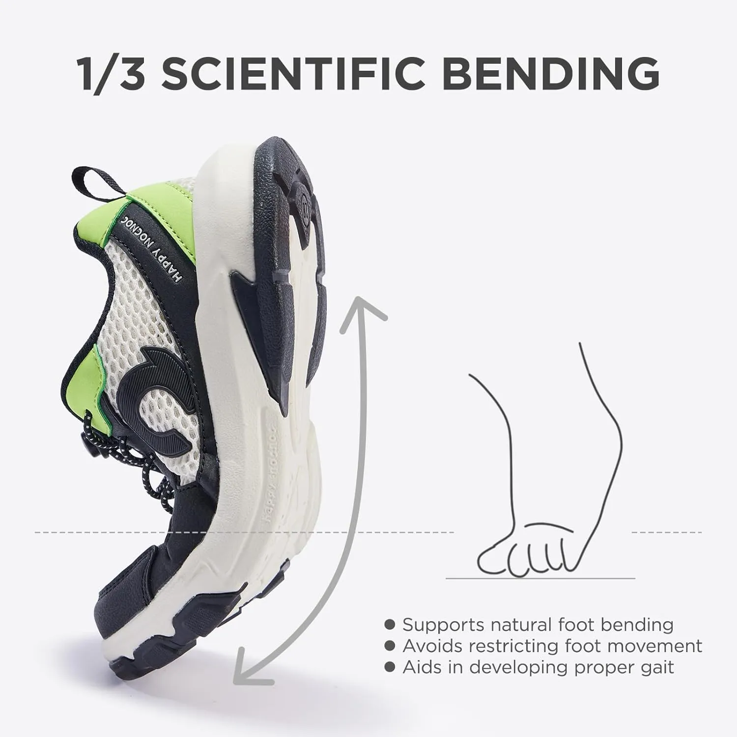 Kids Sneakers for Boys and Girls, No Tie Shoelaces Lightweight Kids Shoes, Breathable Running Tennis Sport Athletic Shoes for Toddler