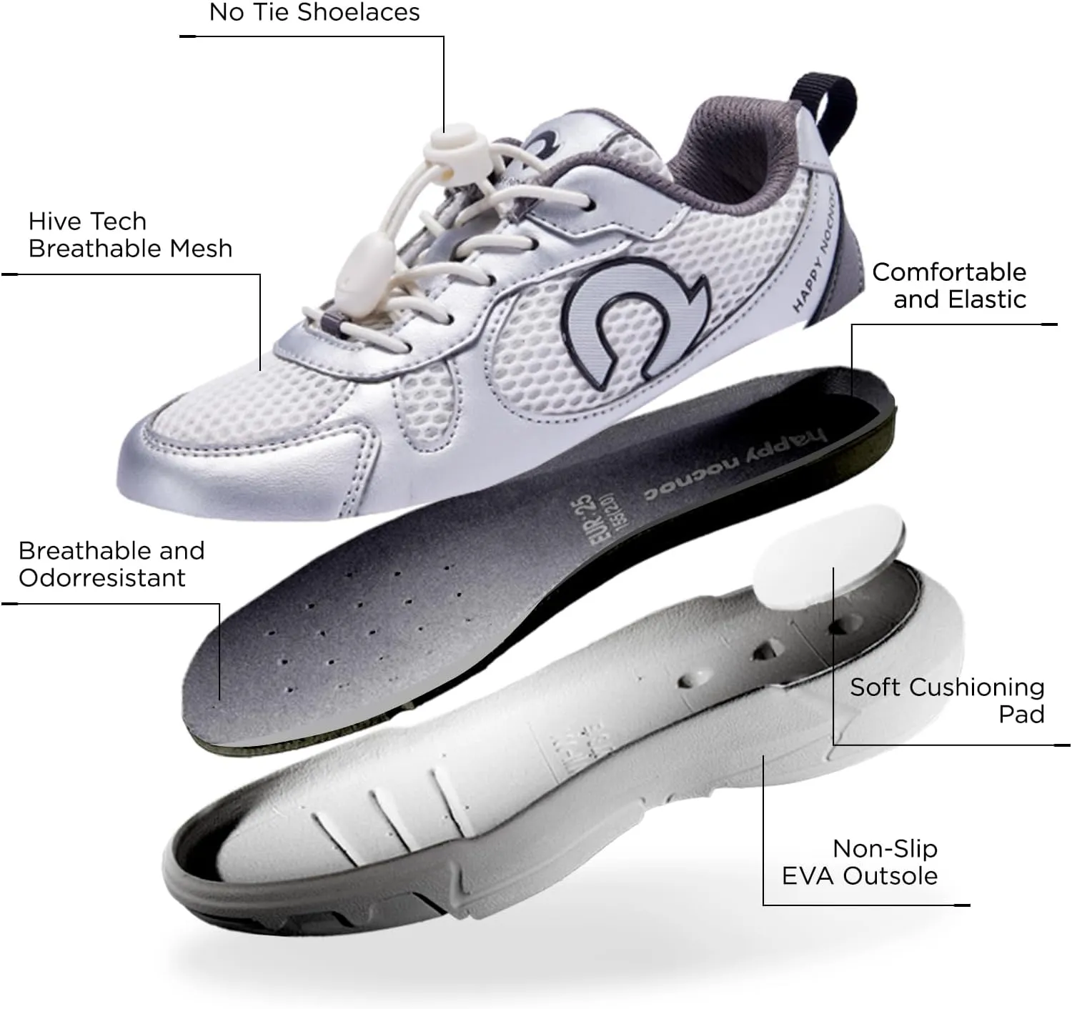 Kids Sneakers for Boys and Girls, No Tie Shoelaces Lightweight Kids Shoes, Breathable Running Tennis Sport Athletic Shoes for Toddler