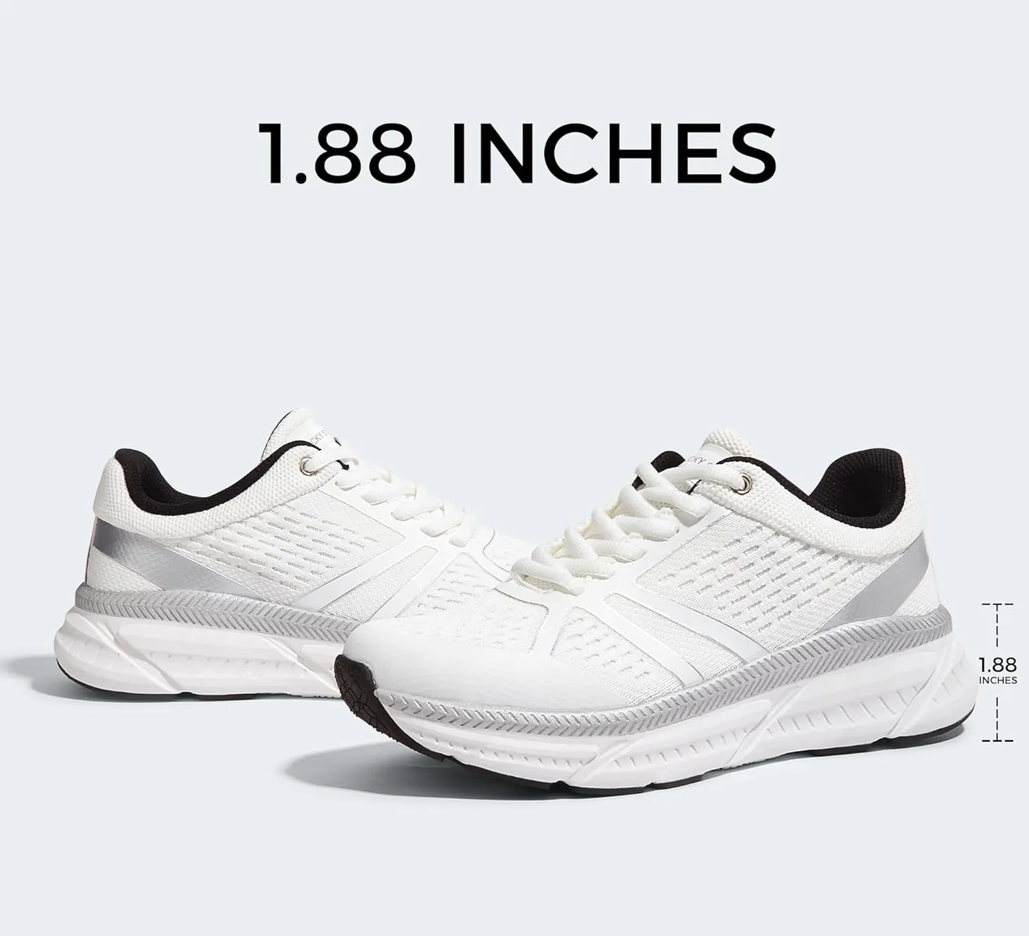 LUCKY STEP Women Walking Running Shoes Comfortable Hiking Shoes Breathable Non Slip Chunky Tennis Cross Training Workout Athletic Gym Sneakers